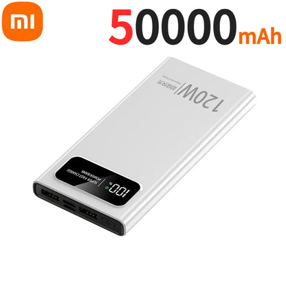 Power Bank 120W Super Fast Charging Battery High Capacity Digital