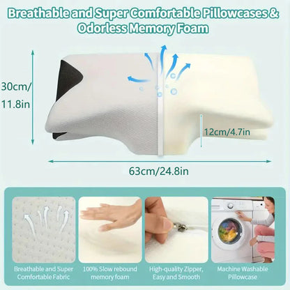 Butterfly Sleep Memory Neck Pillow Slow Rebound Comfortable