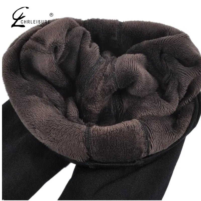 8 Colors S-XXL Winter Warm Leggings Women High Waist