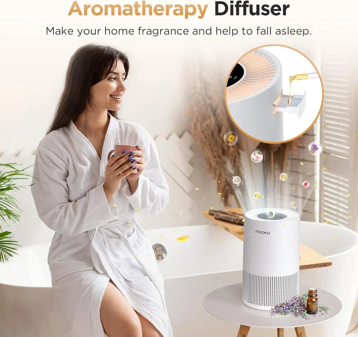 Large Room Air Purifier up to 1200ft² with H13 HEPA F