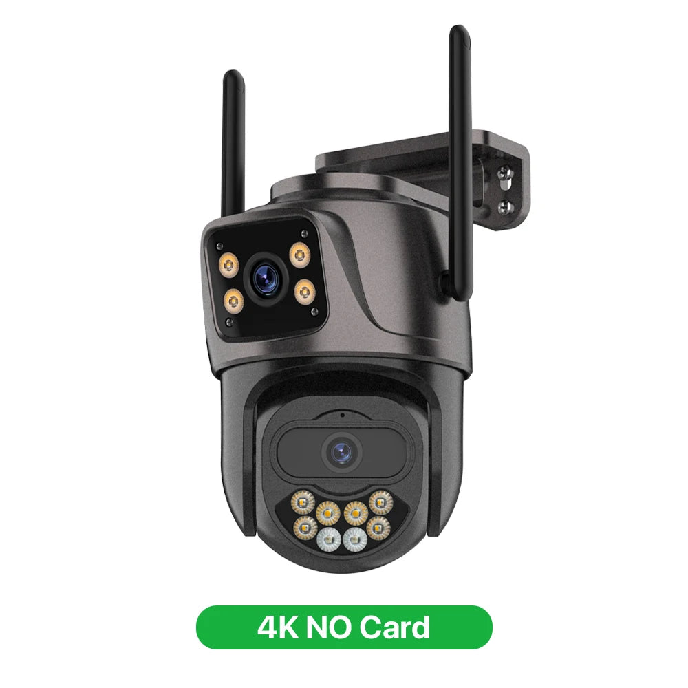 6K 9MP HD IP Camera Outdoor Three-Lens External