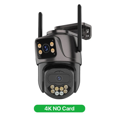 6K 9MP HD IP Camera Outdoor Three-Lens External