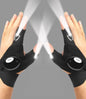 LED Half Finger Glove for Men Women Outdoor Waterproof