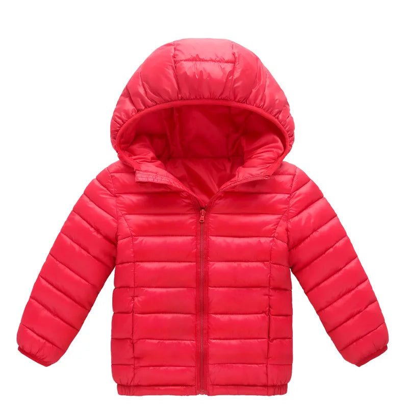 Winter Kids Warm Down Coats Autumn Children Cotton-Padded J