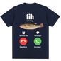 Funny Fih Is Calling Meme T-shirt Humor Fashion Men Women