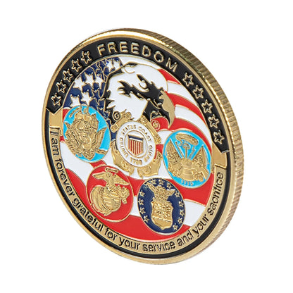 USA Navy Commorative Coin USAF USMC Army Coast