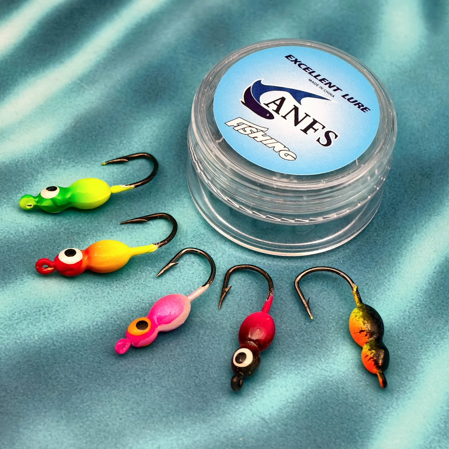 ANFS Ice Fishing Jigs 5pcs/40pcs Ice Fishing Lures, Walleye Jig