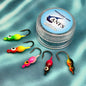 ANFS Ice Fishing Jigs 5pcs/40pcs Ice Fishing Lures, Walleye Jig