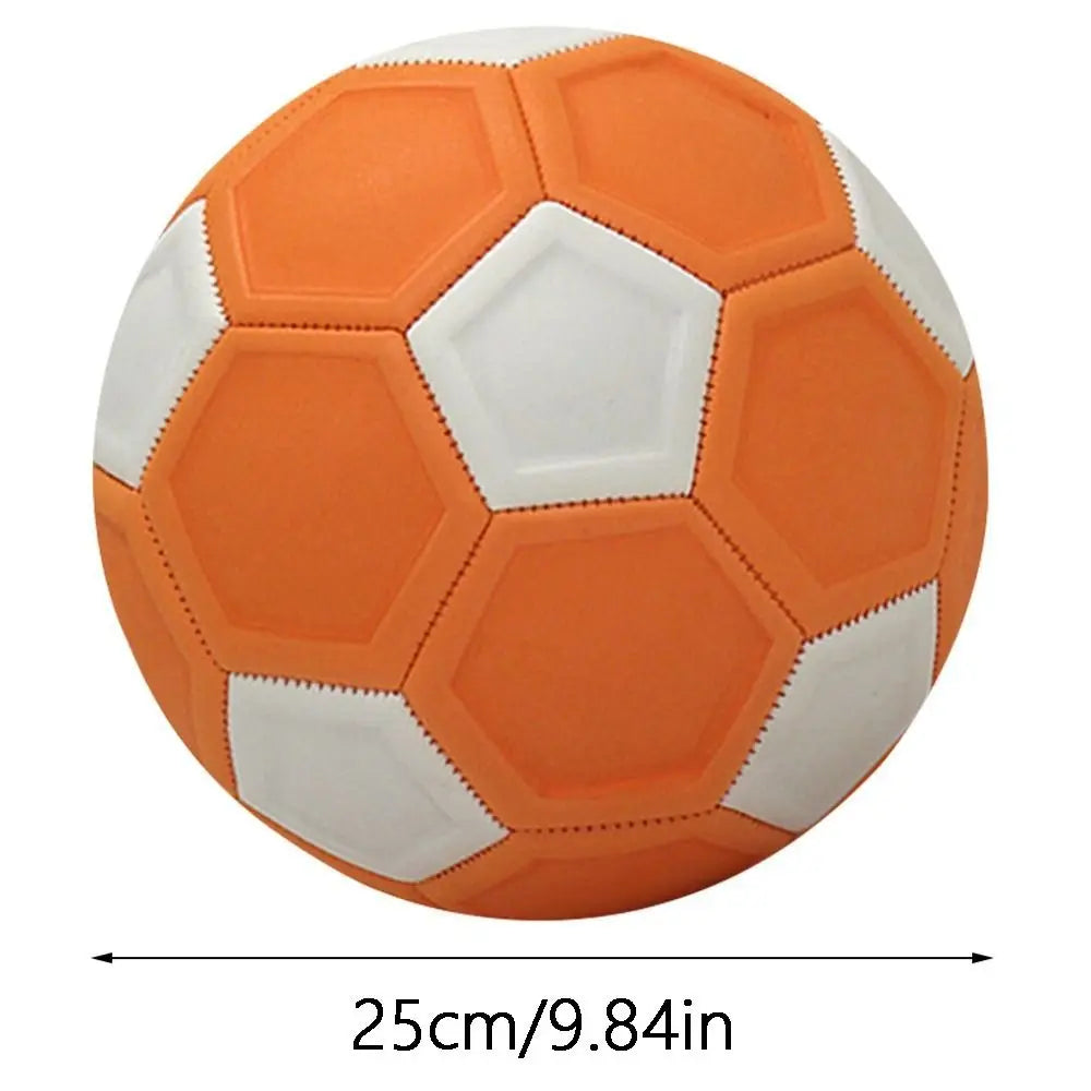 Great Size 3/4/5 Curve Soccer Ball Recreational Orange Youth Football