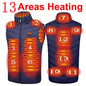 17/13/9 Areas Usb Heated Jacket Men Women Electric