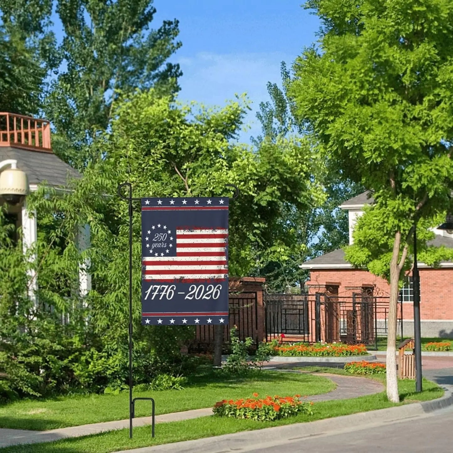 America 250th Anniversary 1776 2026 Usa July 4th Retro Flag 12x18 Double-Side Banner No Flagpole CCL
