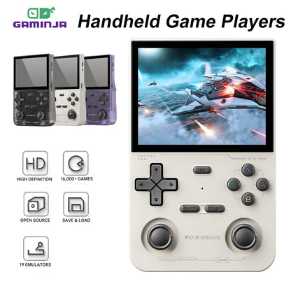 GAMINJA K36 Handheld Game Console 3.5Inch IPS 640x480 Screen Built