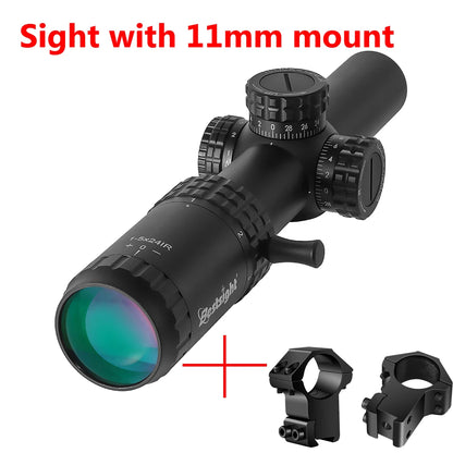 1-5X24 Tactical Optical Rifle Scope Red and Green