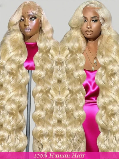 30 40 Inch 613 Honey Blonde 13x6 HD Body Wave