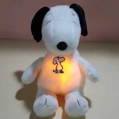 2025 Glowing Breathing Snoopy Plush Toy Baby Sleep