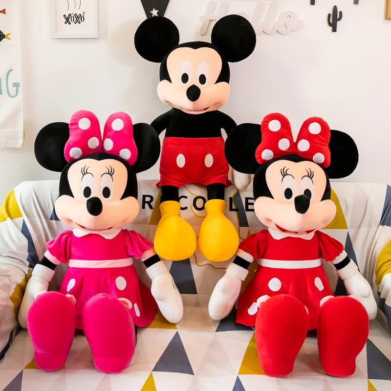 35cm Mickey Mouse Plush Toys Kawaii Anime Mickey Minnie Stuffed