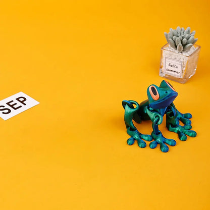 3D Printing Simulation Tree Frog Joint Movable Frog