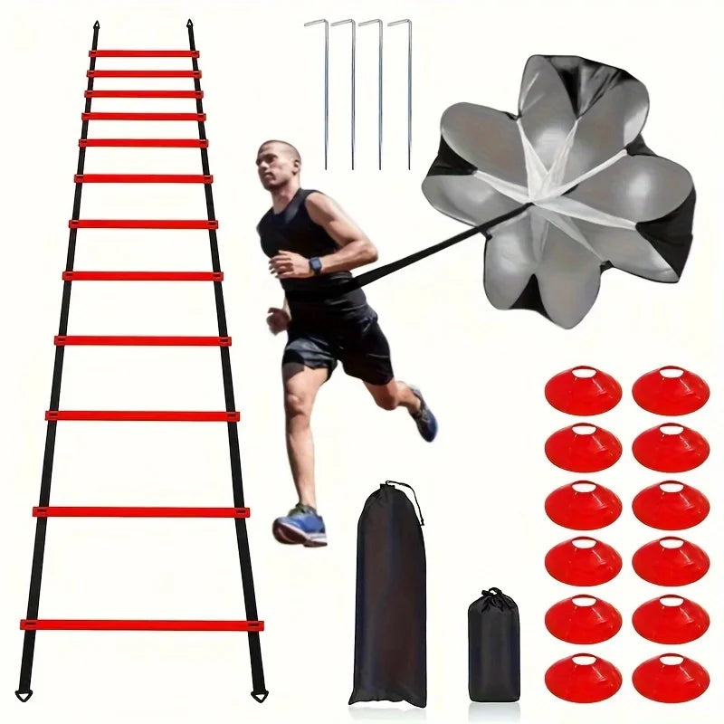 1 Set Soccer Training Agility Ladder , Spikes, Obstacles