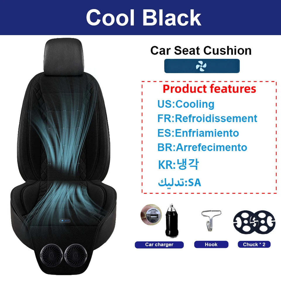 Cooling＆Heating Car Seat Covers With 1Fan or 2Fan Summer