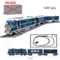 DOU BUILTBuilding Block City Train Track Model Electric