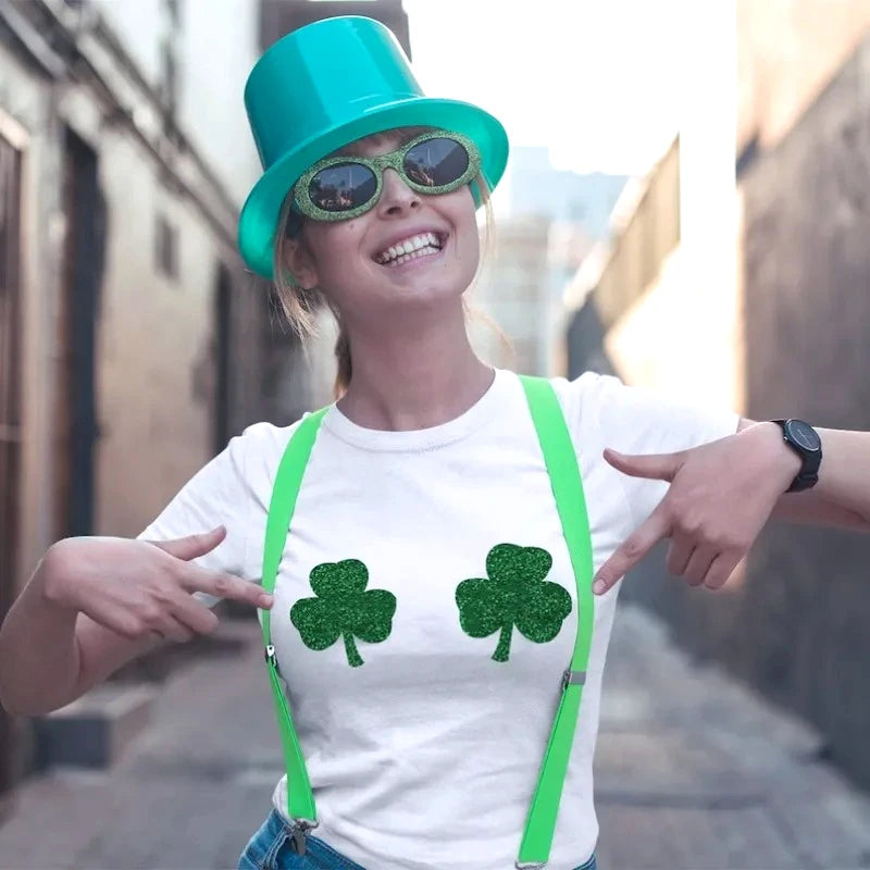Green Tee Shamrock T-Shirt Funny St Patricks Day TeeS