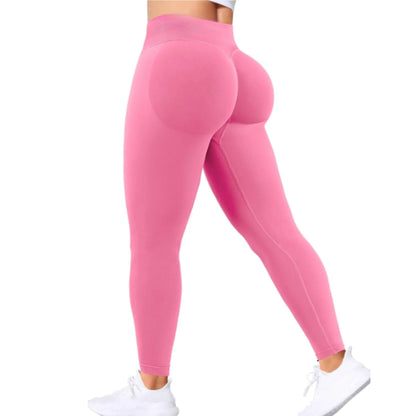 Seamless Women Solid Waist Yoga Pants