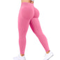 Seamless Women Solid Waist Yoga Pants