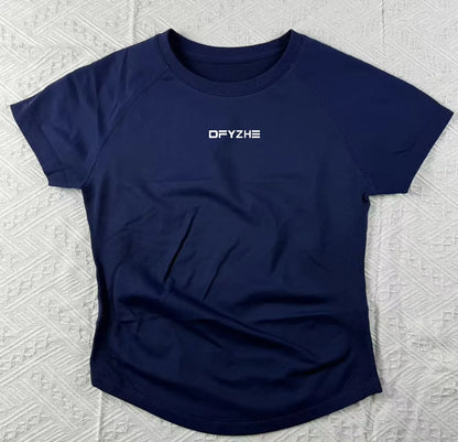 DFYZHE round neck breathable short sleeved+long pants