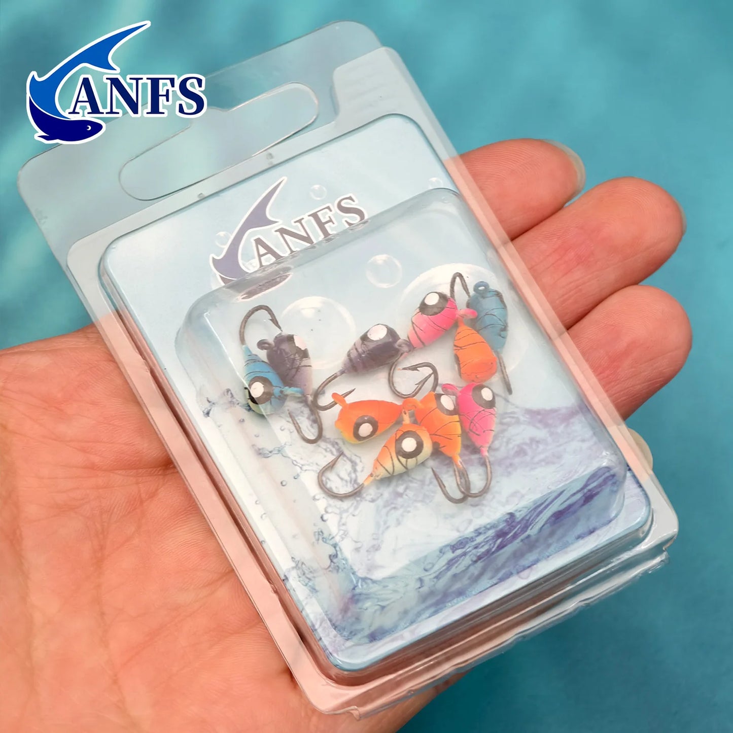 ANFS Ice Fishing Lures Ice Fishing Jigs Kit-10 Pack Ice