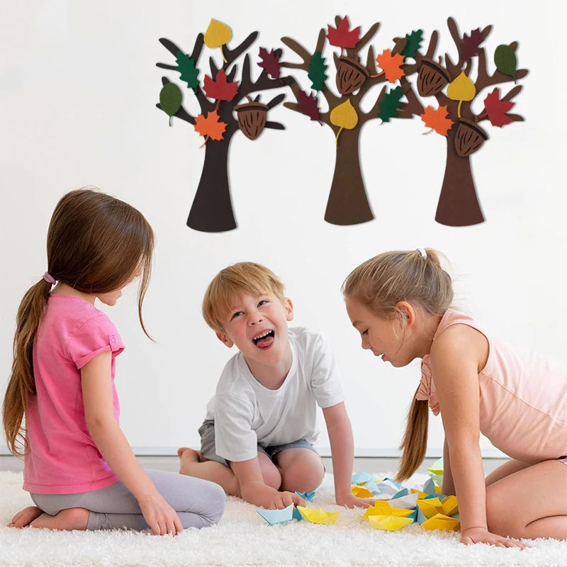 Thanksgiving Felt Tree Craft Kit Fall Tree Montessori