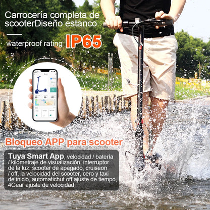 LADPED Electric Scooter 350W 19mph APP Smart Scooter