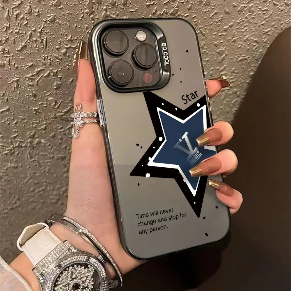Luxury INS Star Phone Case For iPhone 16 Pro Max 17 13 11 15 14 12 17