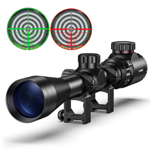 3-9x40 EG Rifle Scopes Hunting Sights Red and Green Light