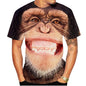 New casual men's new 3D design spoof gorilla funny monkey