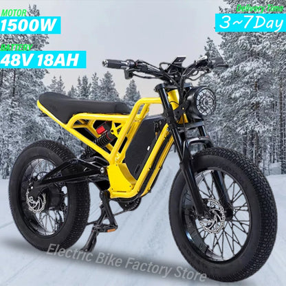 Electric Bicycle Full Suspension Removable Battery Fat TIRE