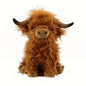 30cm Simulation Kyloe Cream Highland Cow Animal Plush Doll