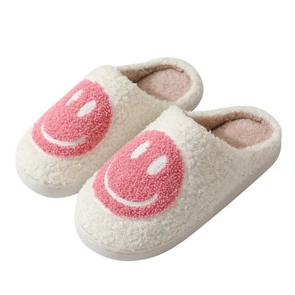 Smiley Face Cotton Slippers Women's Indoor Home