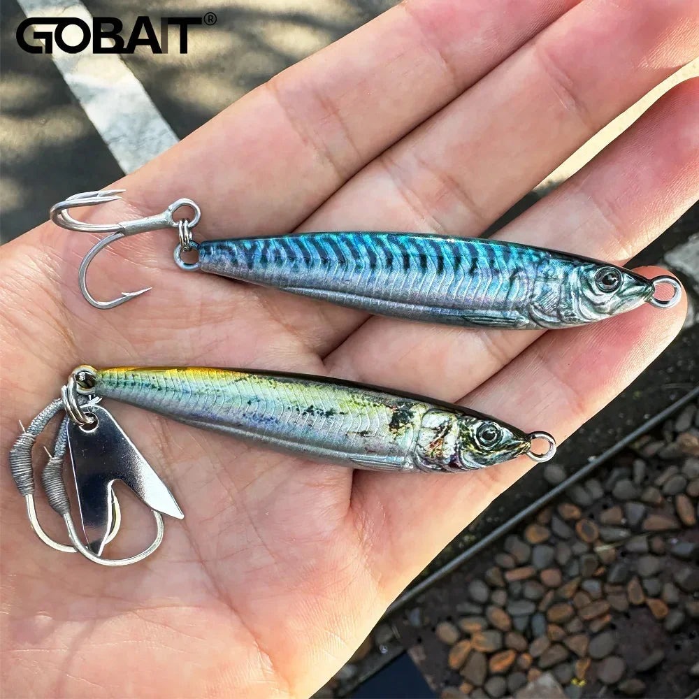 Metal Jig Bait 20g 30g 40g Spinner Sinking 3D Eye Color