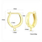 14K Gold Filled Earrings 12mm Horseshoe Huggie Earring