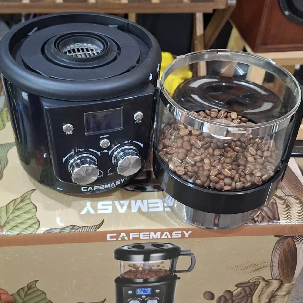 CAFEMASY 80-100g Home Coffee Roaster Electric Mini No Smoke