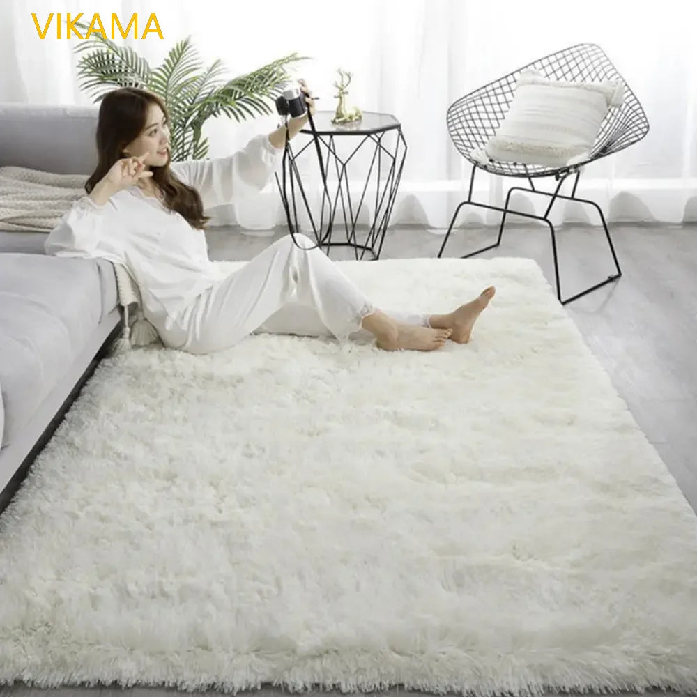 VIKAMA Silk wool Solid Colour Living Room Bedroom
