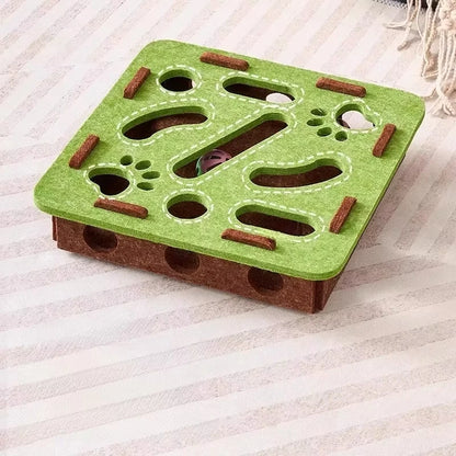 Cat Puzzle Toy Felt Puzzle Box Cat Exercise