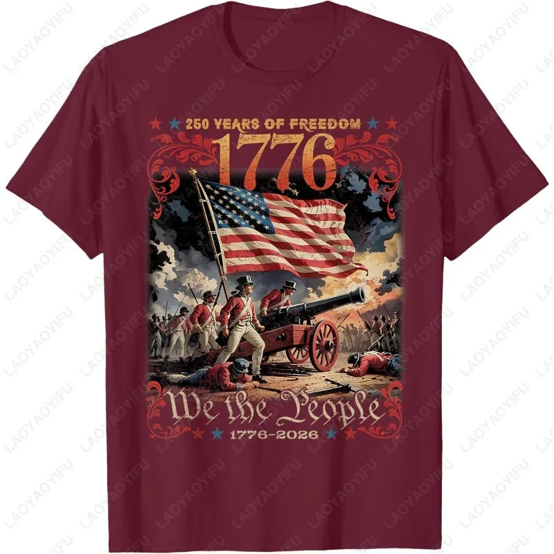 250 Years of Freedom Retro USA Flag Since 1776 2026