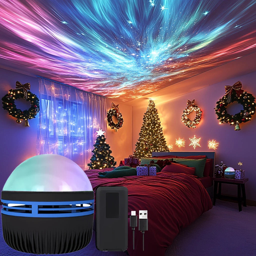 1pc LED Northern Lights Projection Lamp,Aurora Borealis