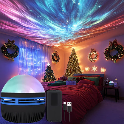 1pc LED Northern Lights Projection Lamp,Aurora Borealis
