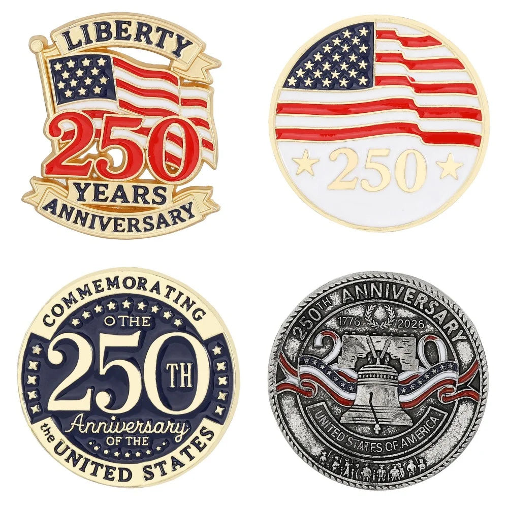 4 Styles USA Liberty 250 Years Anniversary