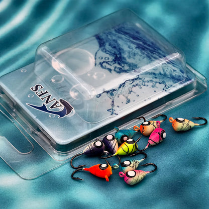 ANFS Ice Fishing Lures Ice Fishing Jigs Kit-10 Pack Ice