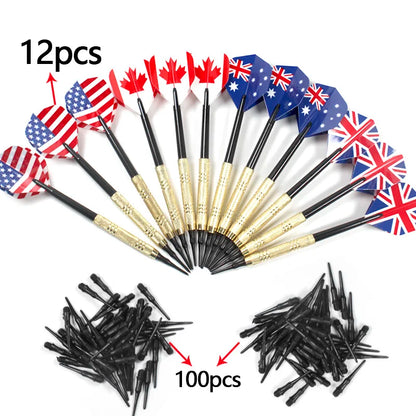 12 Pcs/Set Darts Professional 14g Safety Soft Tipped Darts