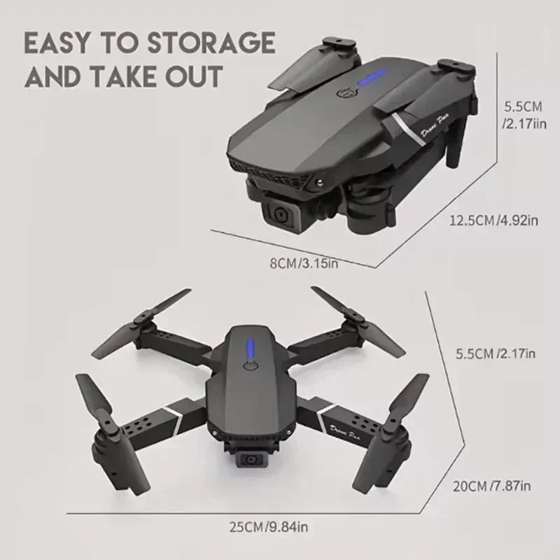 2025 E88Pro RC Drone 4K Professinal With 1080P
