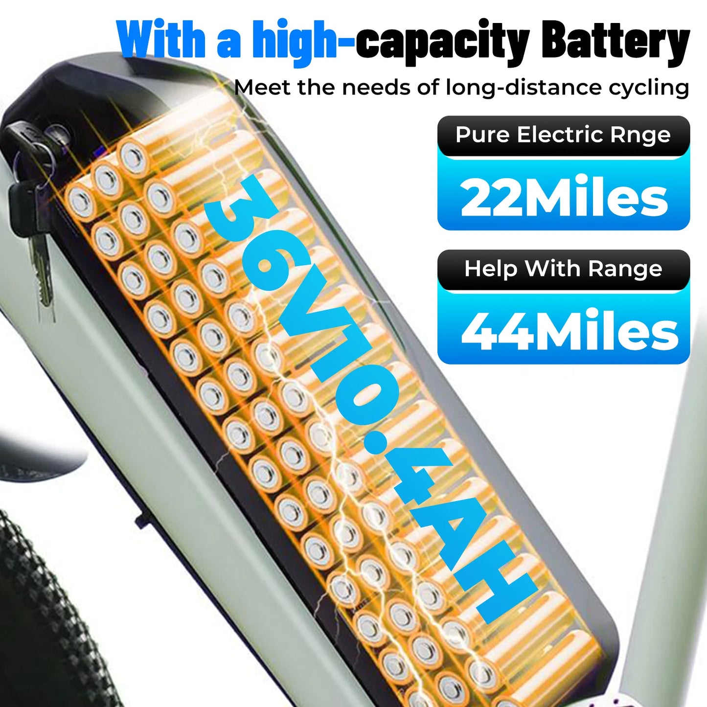 Adult Electric Bicycle 26Linch 36V 10.4AH 19.9Mph